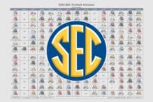 2022 SEC Football Helmet Schedule